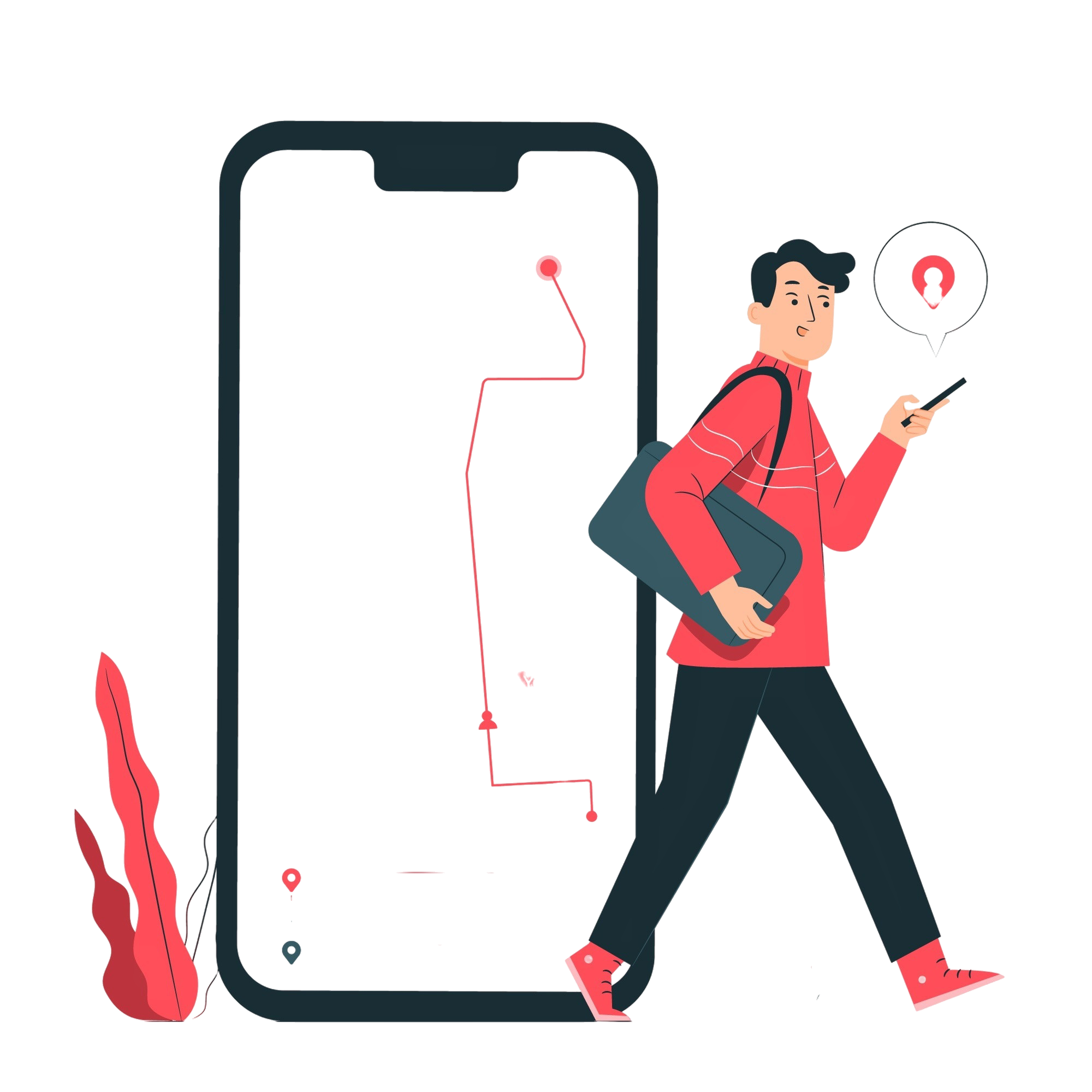 GPS navigation illustration